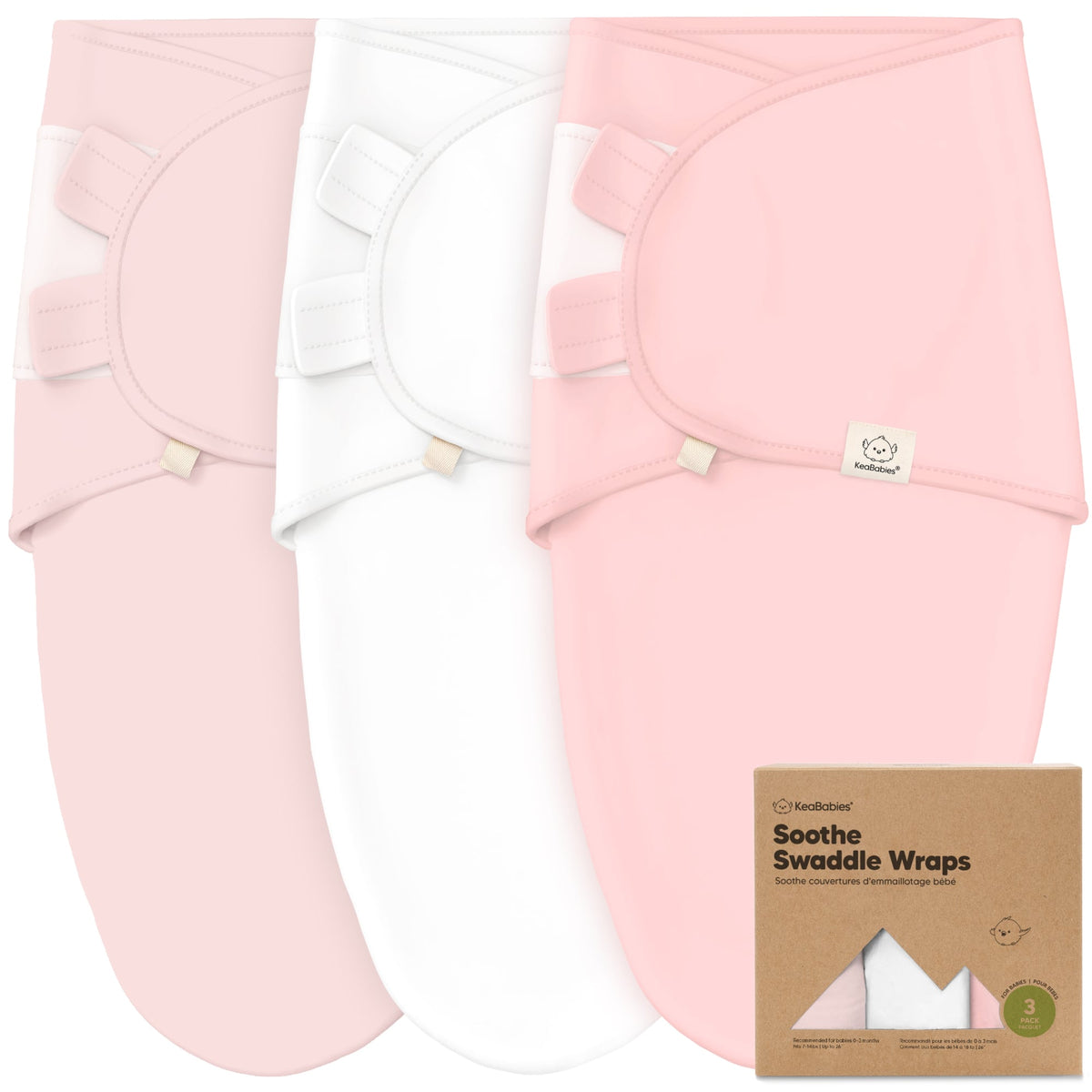 3-Pack Swaddle Wraps