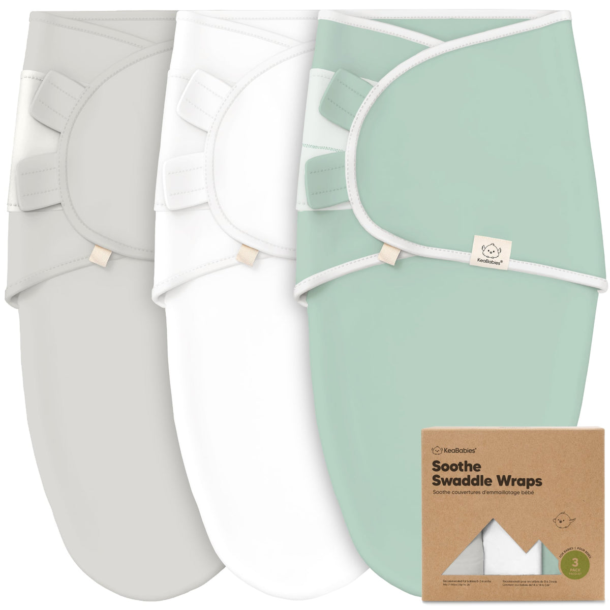 3-Pack Swaddle Wraps