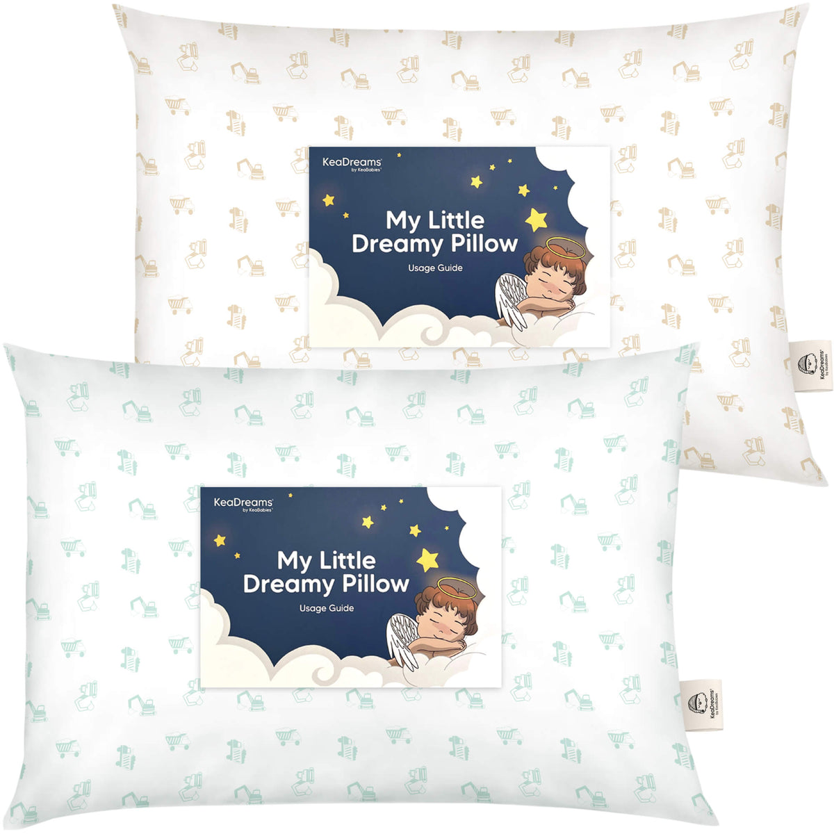 2-Pack Toddler Pillows Without Pillowcase