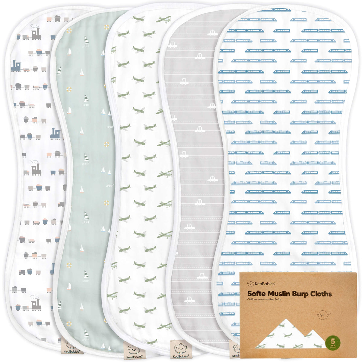 Large Muslin Baby Burp Cloth