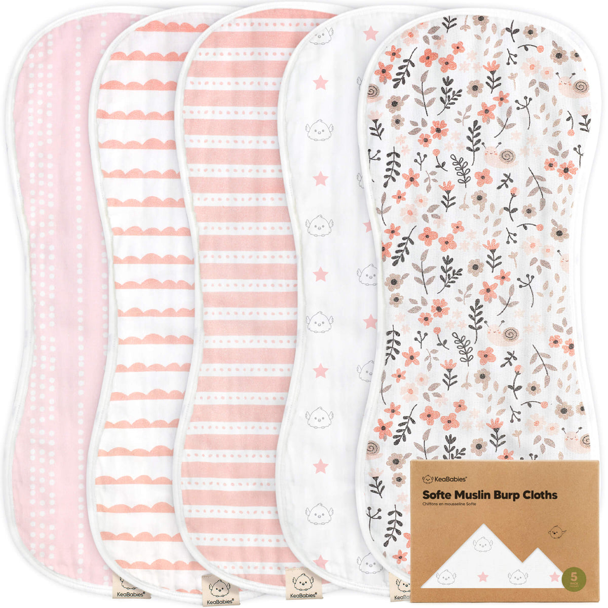 Large Muslin Baby Burp Cloth