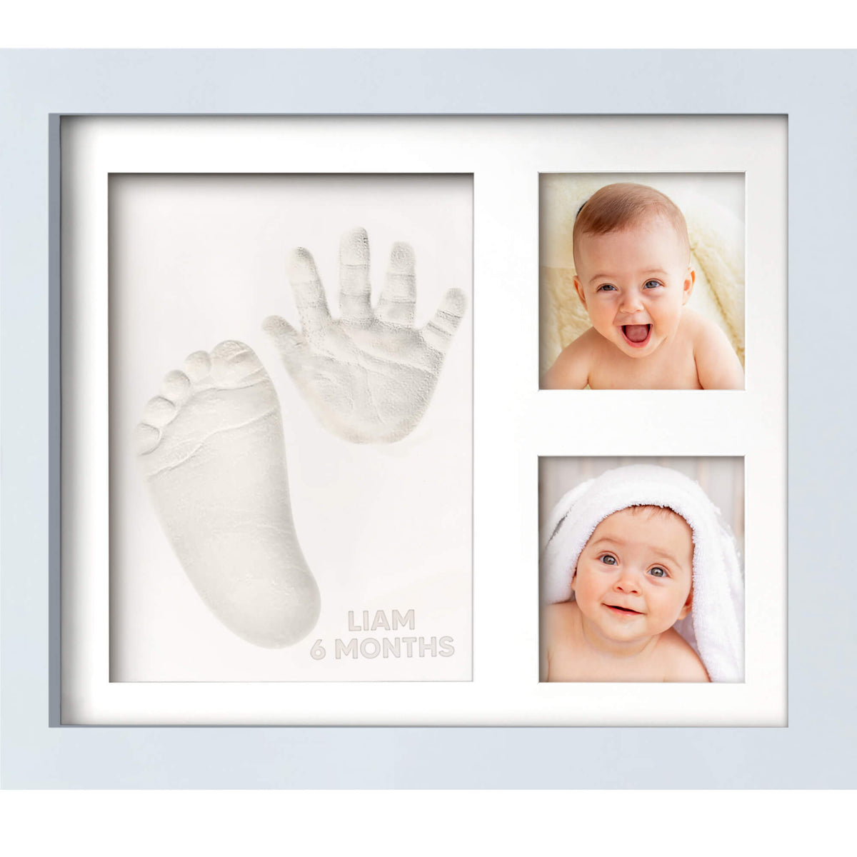 Baby Handprint & Footprint Keepsake Solo Frame
