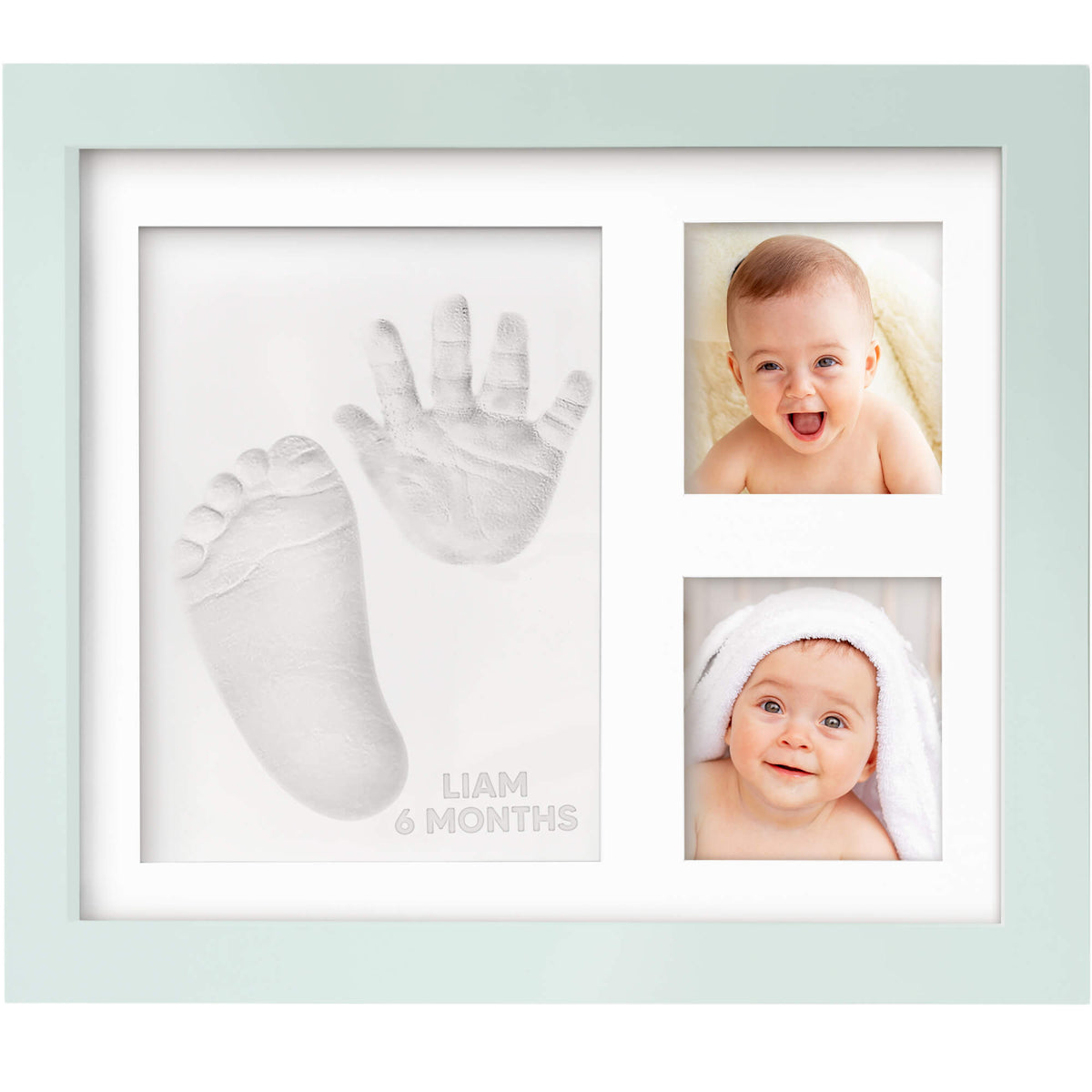Baby Handprint & Footprint Keepsake Solo Frame