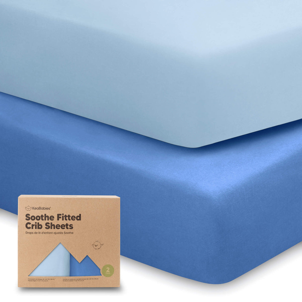 2-Pack Jersey Cotton Fitted Crib Sheets