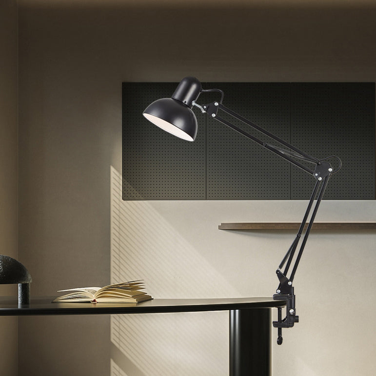 Elegante Metall-Schreibtischlampe mit E26-Fassung für Schlafzimmer, Büro & Arbeitszimmer – verstellbare Leselampe für moderne Einrichtungen | Thomler
