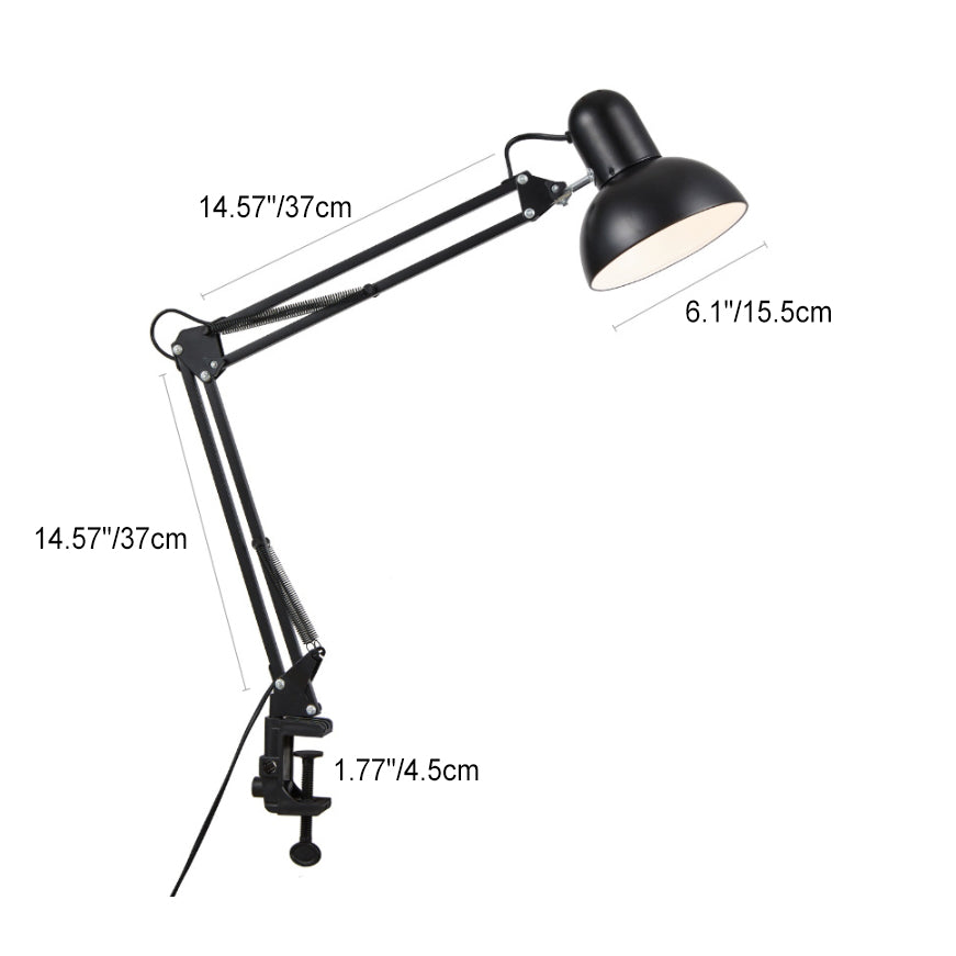 Elegante Metall-Schreibtischlampe mit E26-Fassung für Schlafzimmer, Büro & Arbeitszimmer – verstellbare Leselampe für moderne Einrichtungen | Thomler
