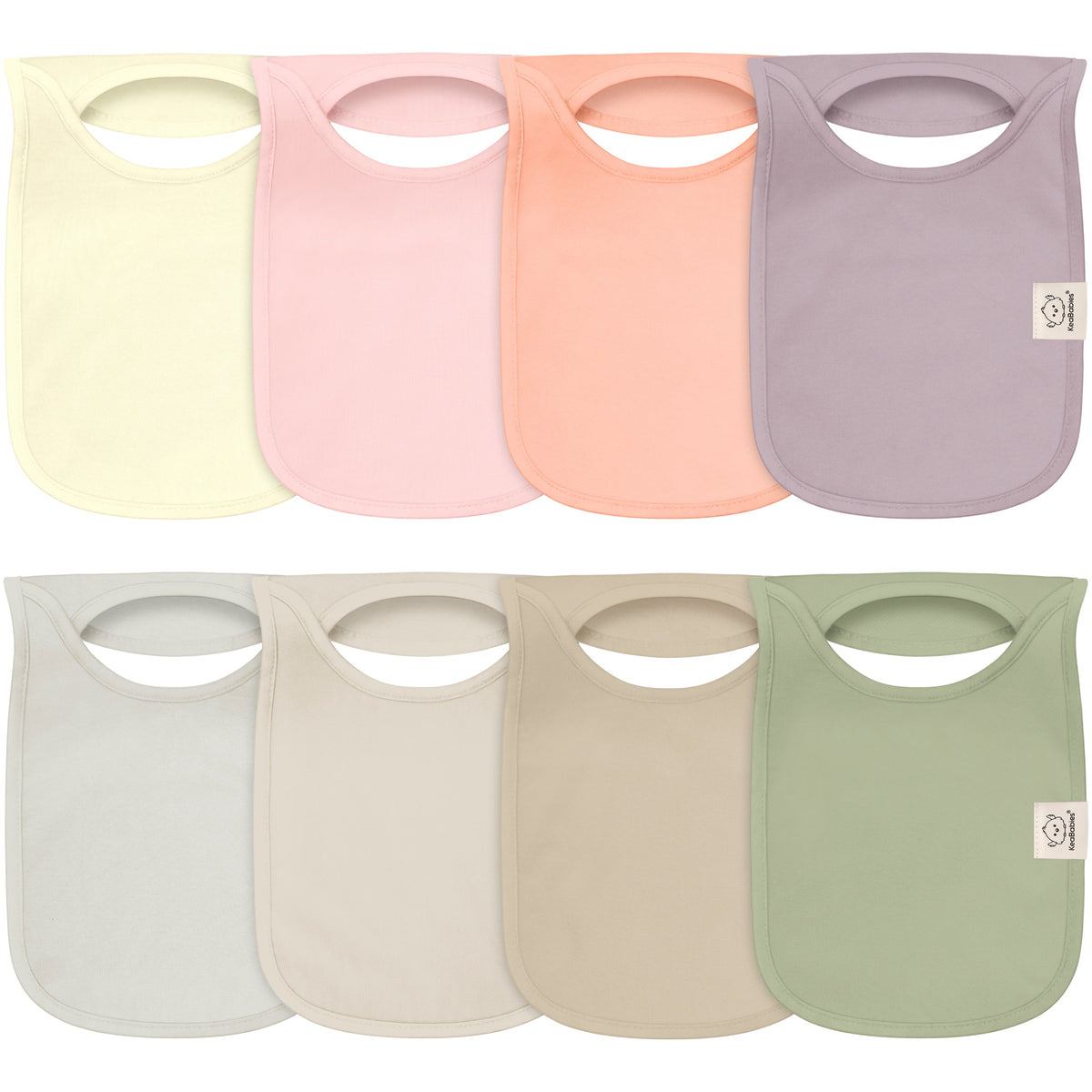 8-Pack Printed Drool Bibs