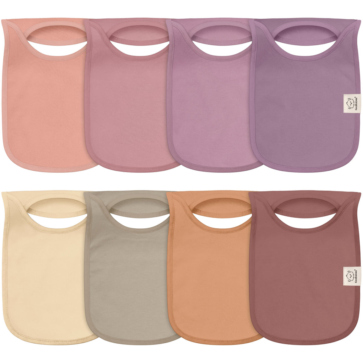8-Pack Printed Drool Bibs