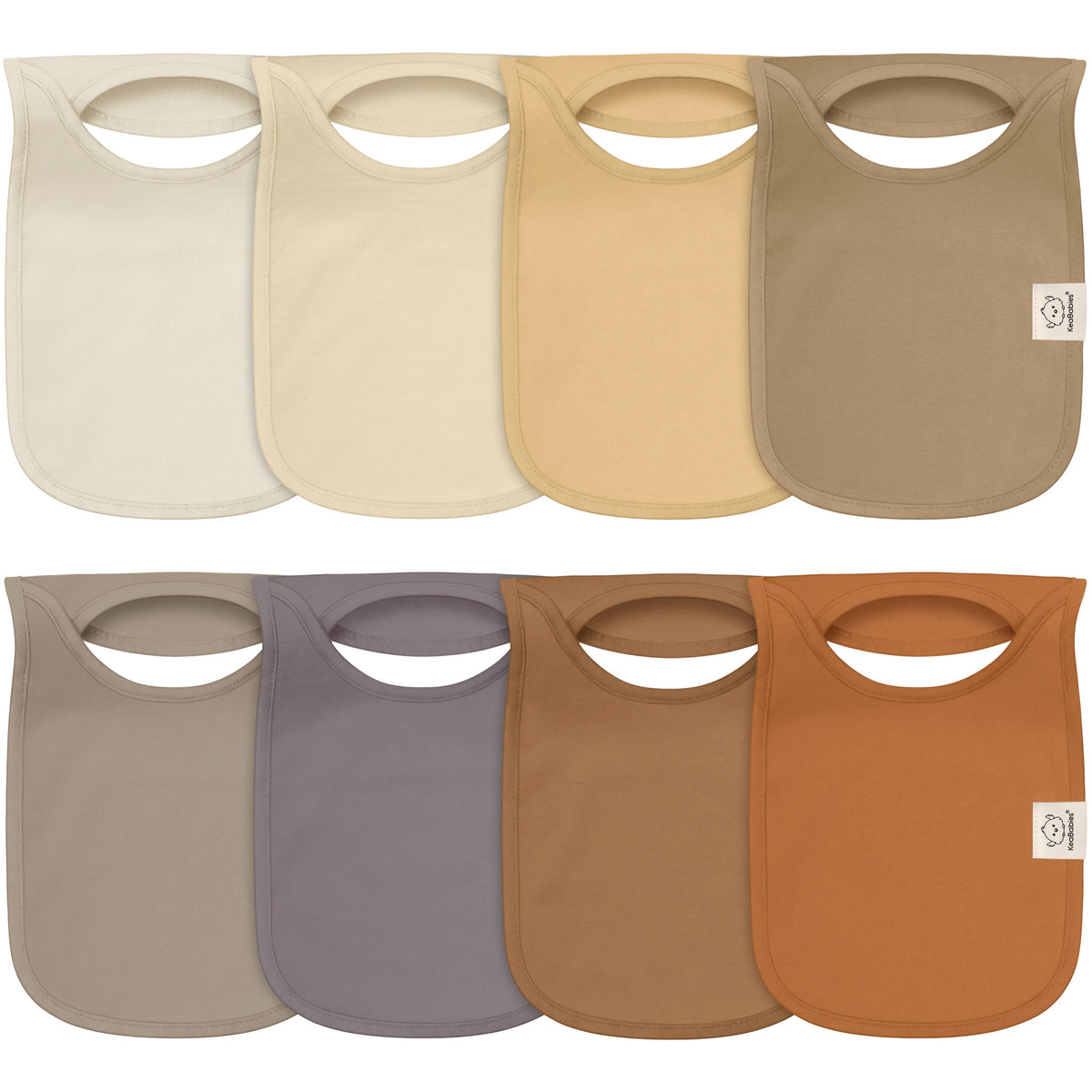 8-Pack Printed Drool Bibs