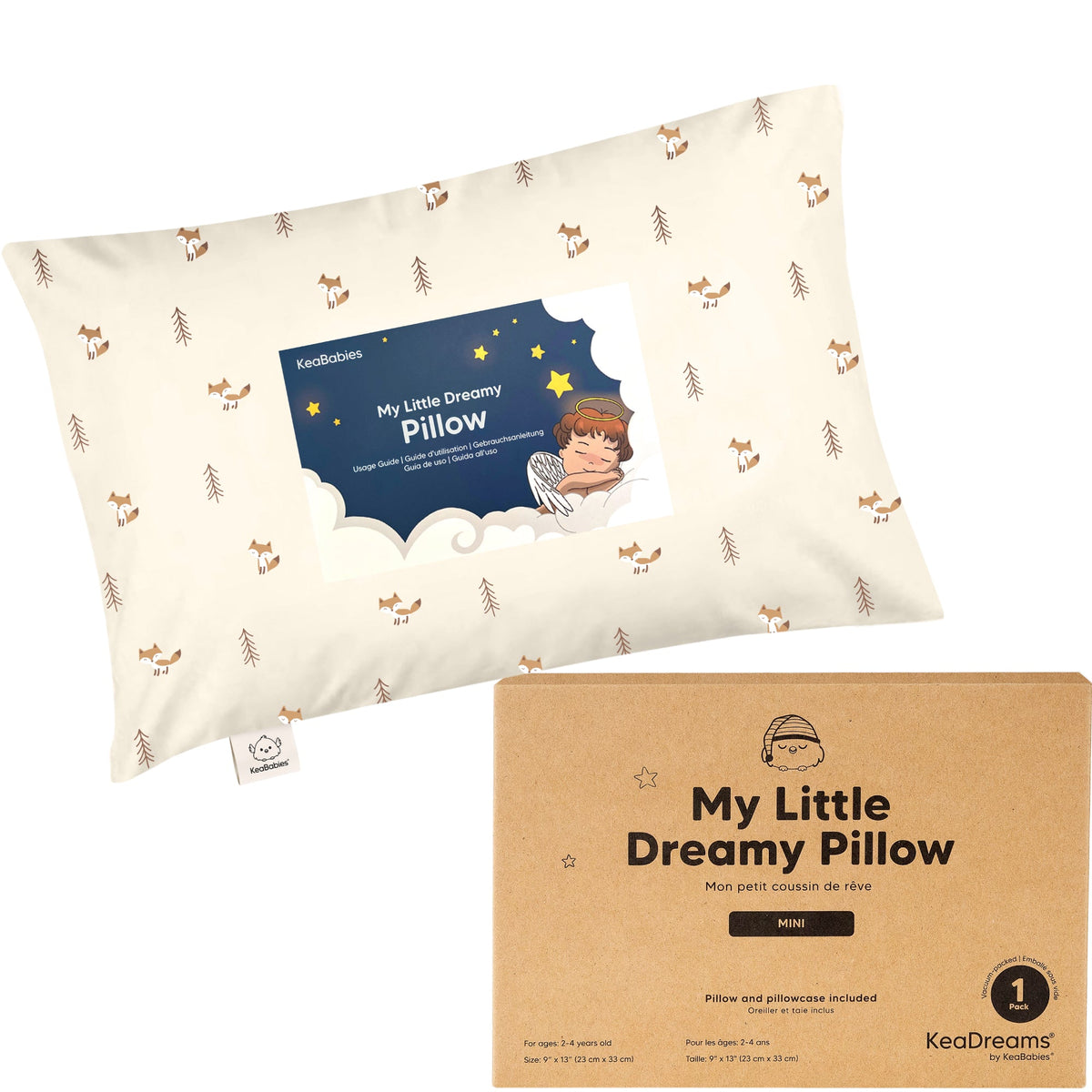 Minialmohada para niños pequeños con funda