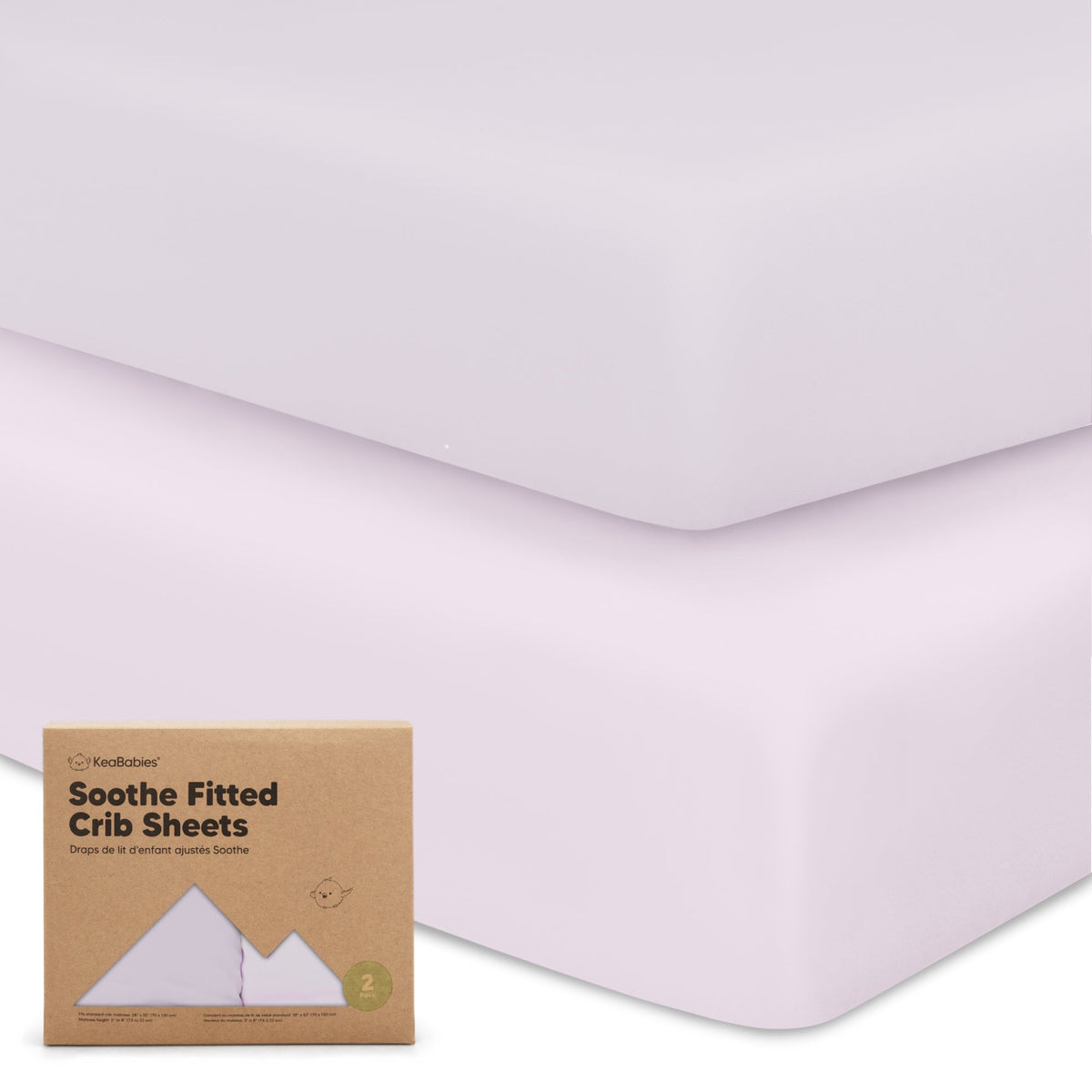 2-Pack Jersey Cotton Fitted Crib Sheets