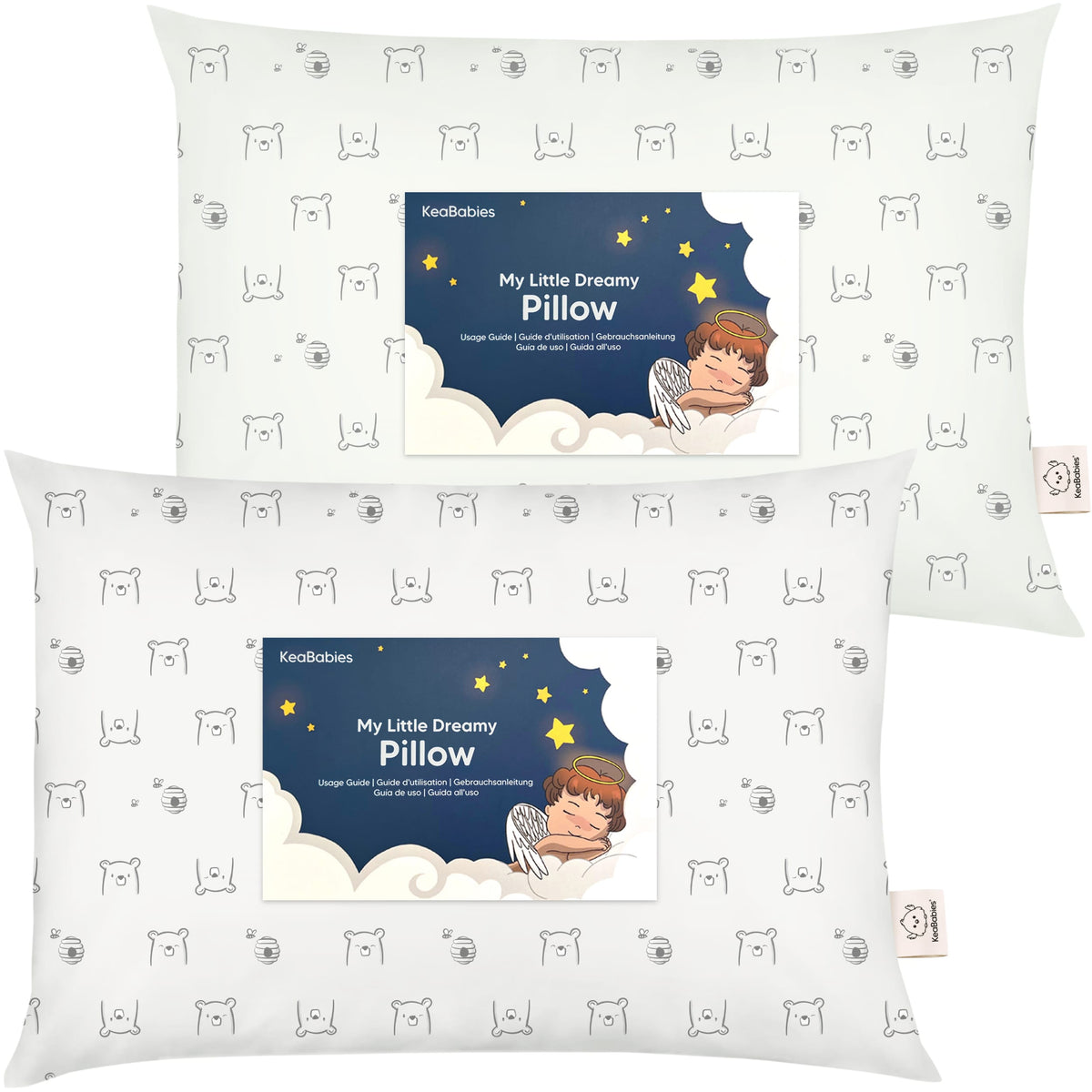 2-Pack Toddler Pillows Without Pillowcase