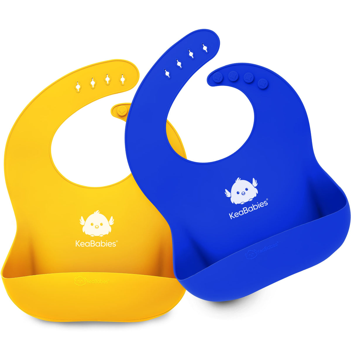 2-Pack Silicone Bibs
