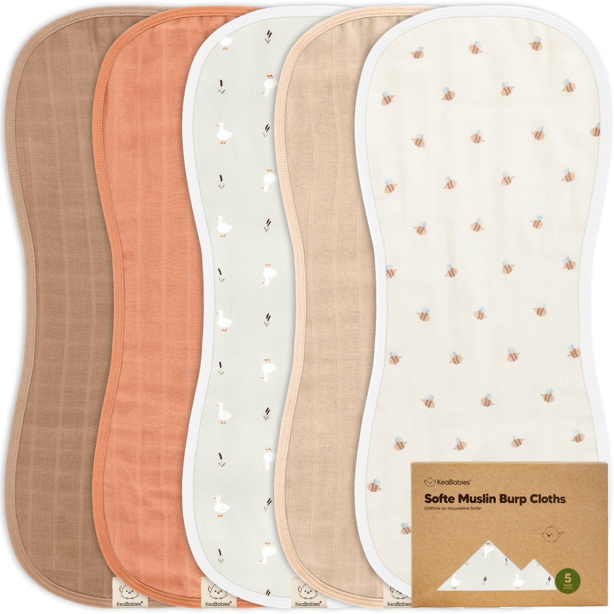 Large Muslin Baby Burp Cloth