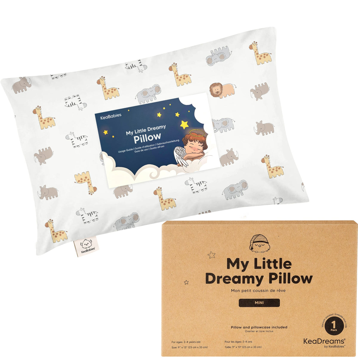 Minialmohada para niños pequeños con funda