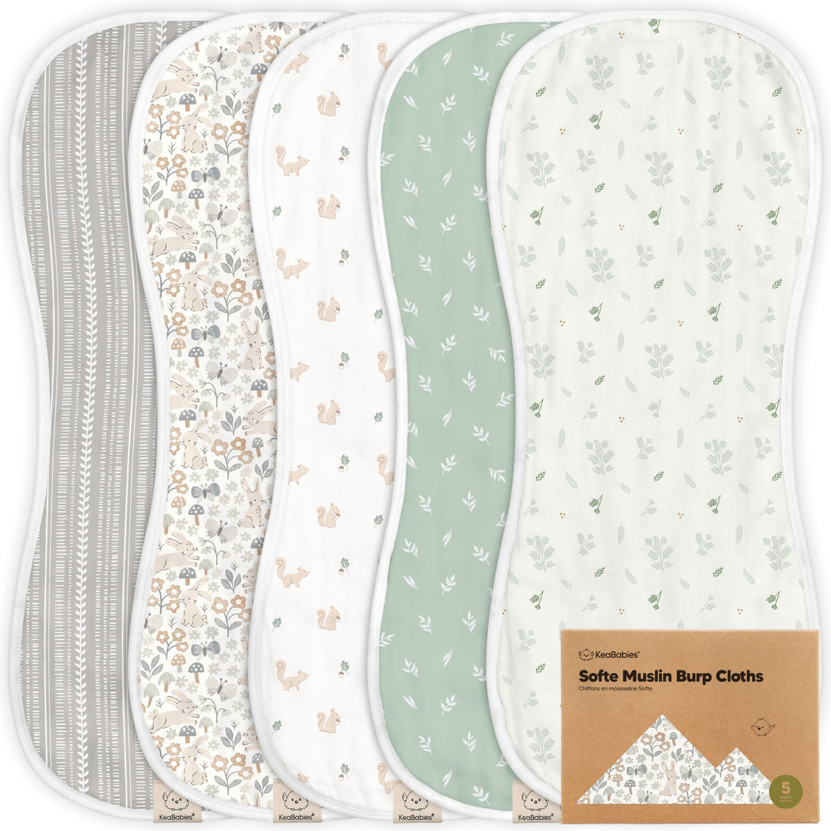 Large Muslin Baby Burp Cloth
