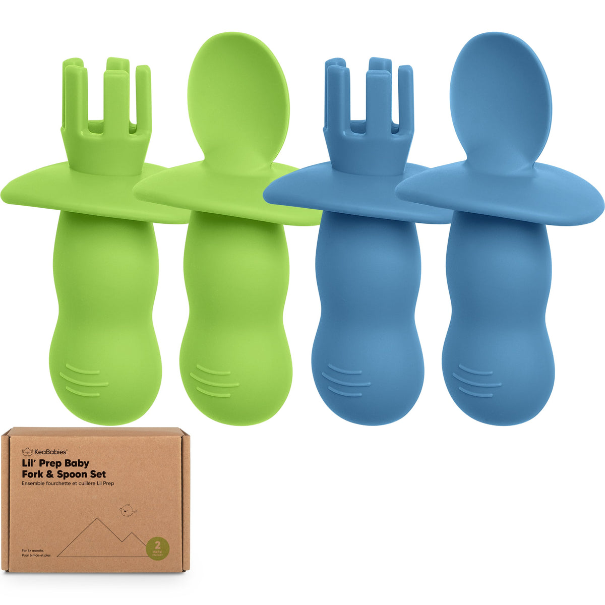 Juego de 2 tenedores y cucharas para bebé