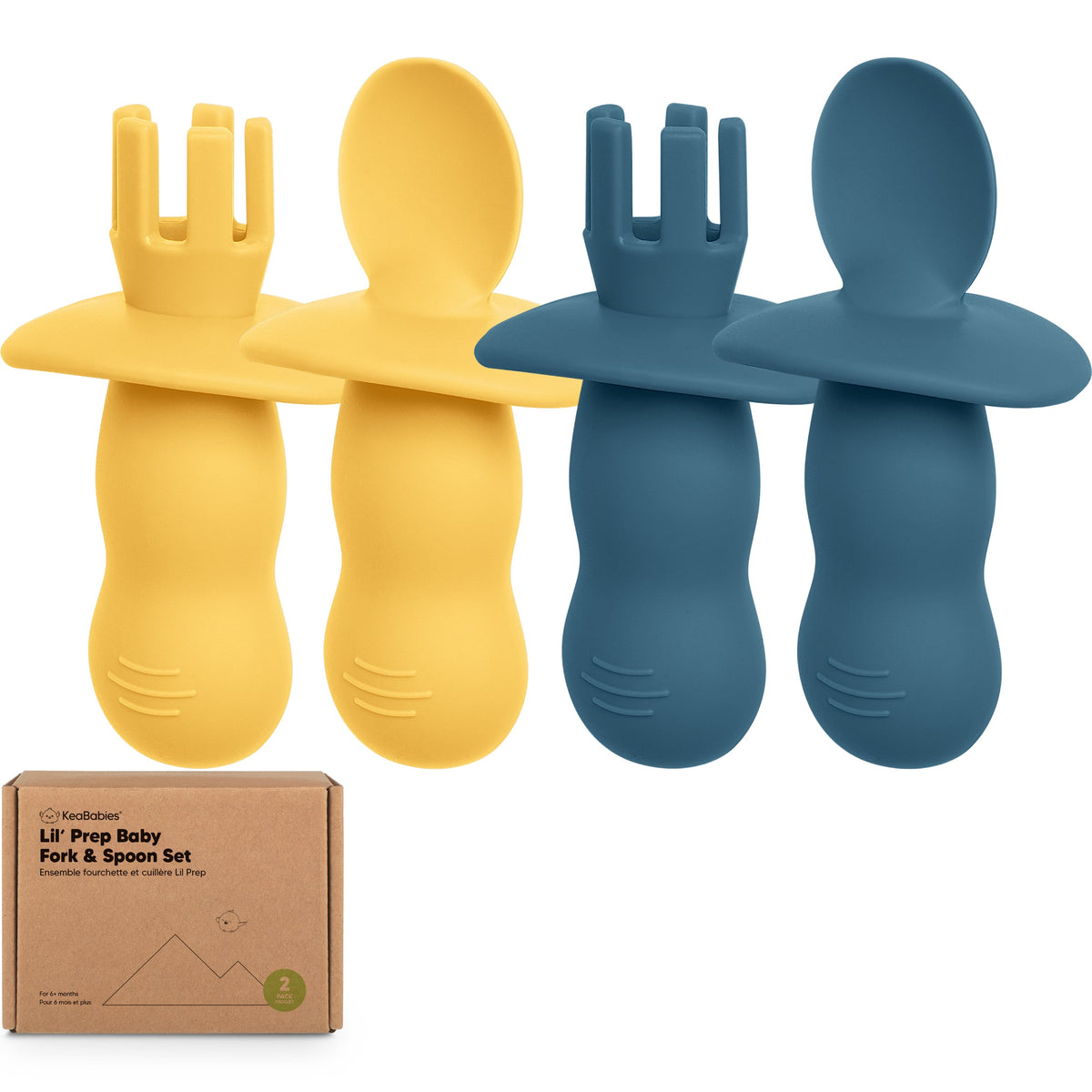Juego de 2 tenedores y cucharas para bebé