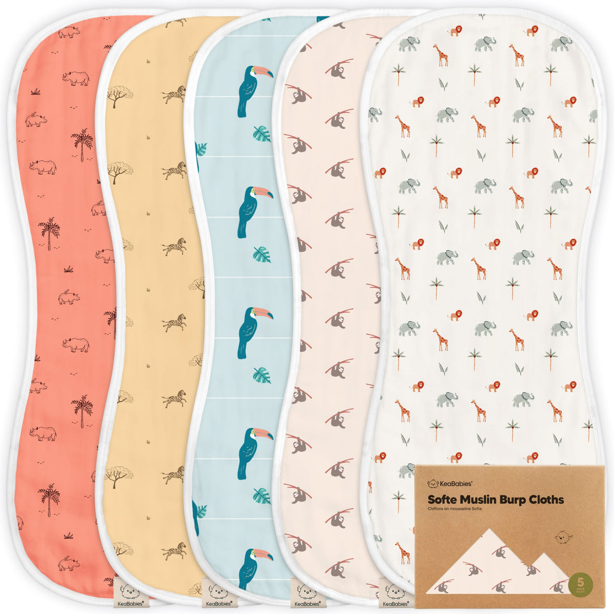 Large Muslin Baby Burp Cloth