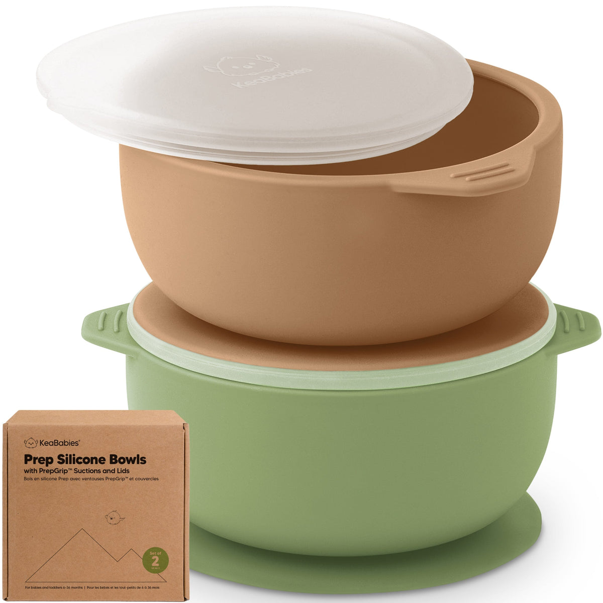 2-Pack Baby Silicone Suction Bowls
