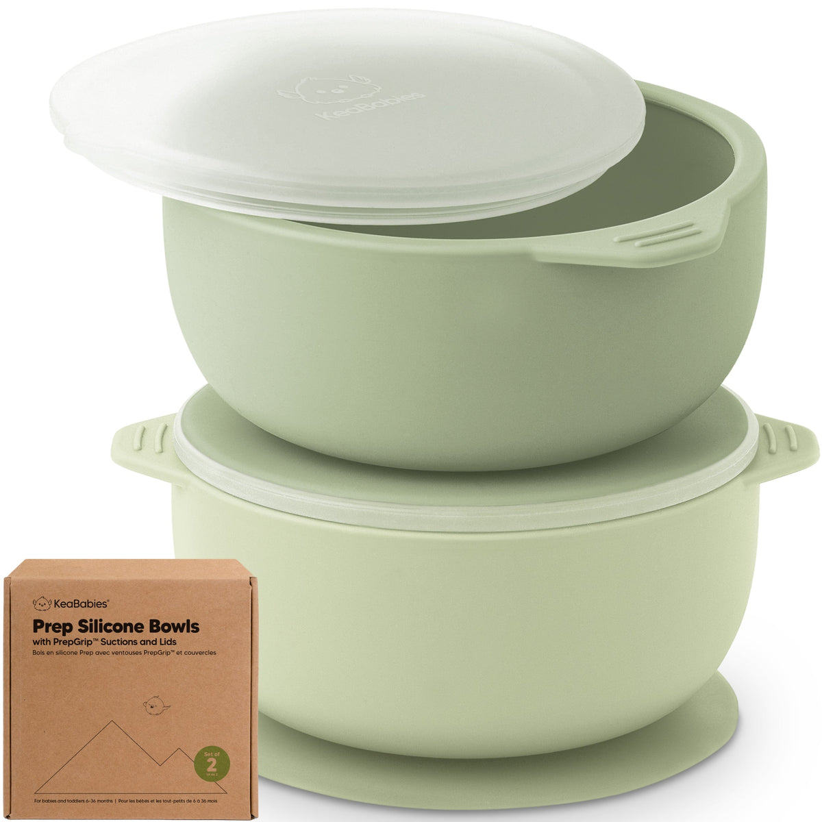 2-Pack Baby Silicone Suction Bowls
