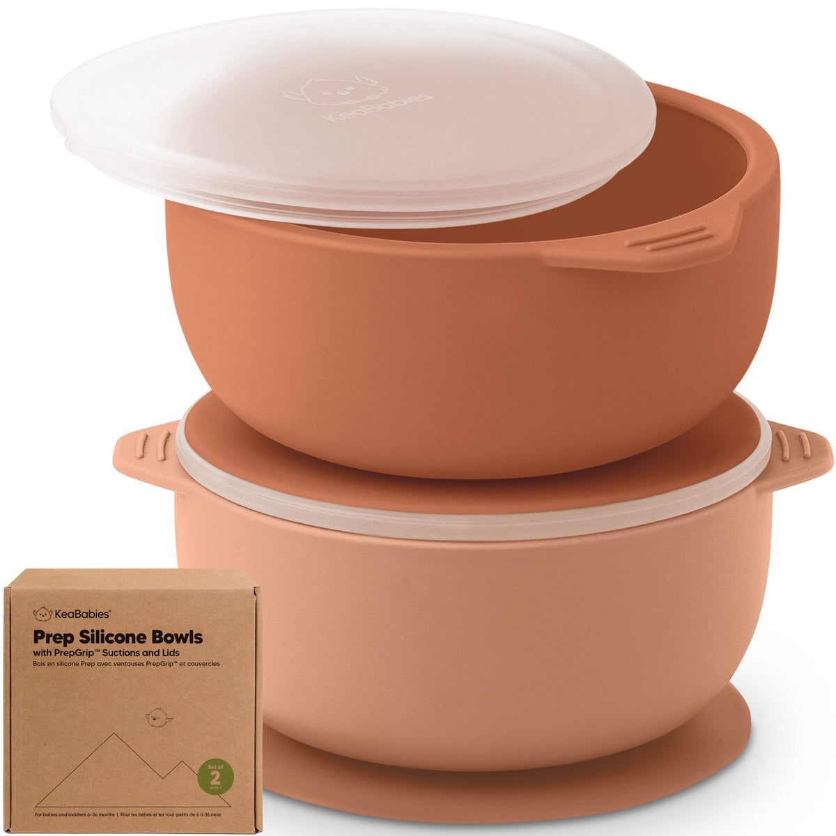 2-Pack Baby Silicone Suction Bowls