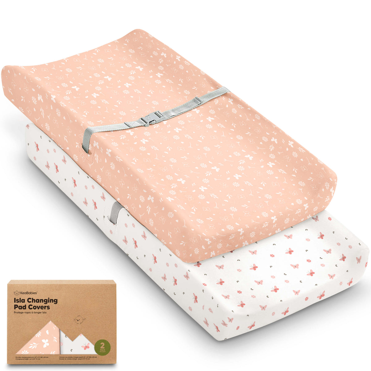 2-Pack Bamboo Changing Pad Covers