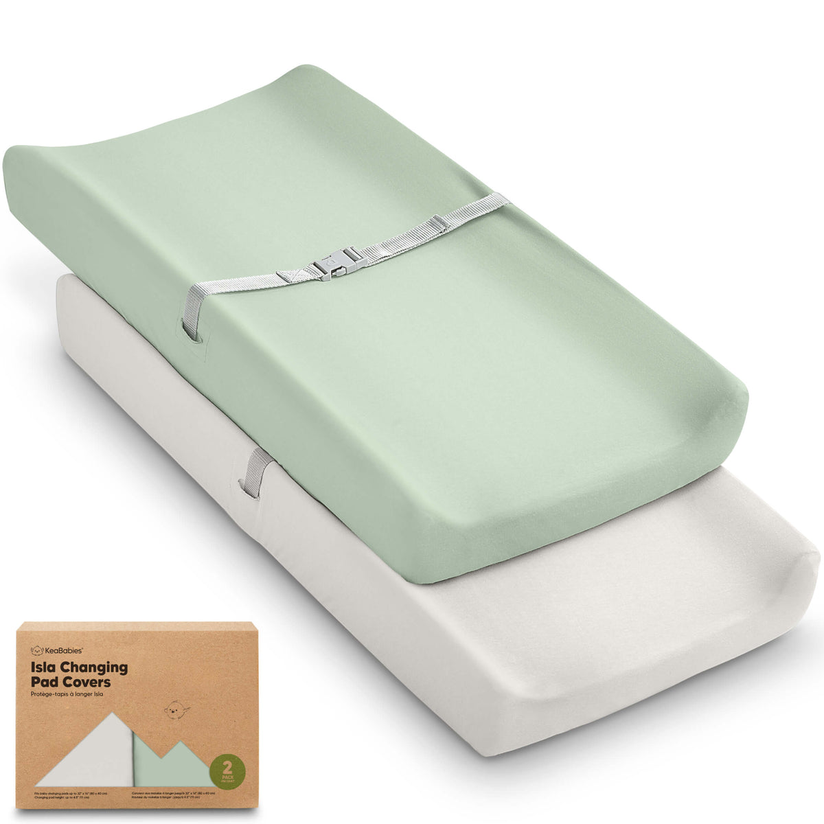 2-Pack Bamboo Changing Pad Covers