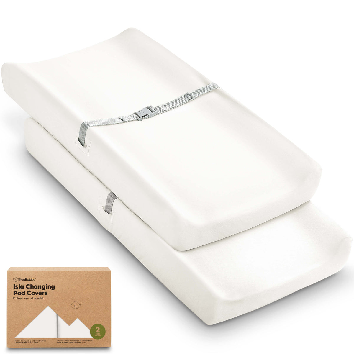 2-Pack Bamboo Changing Pad Covers