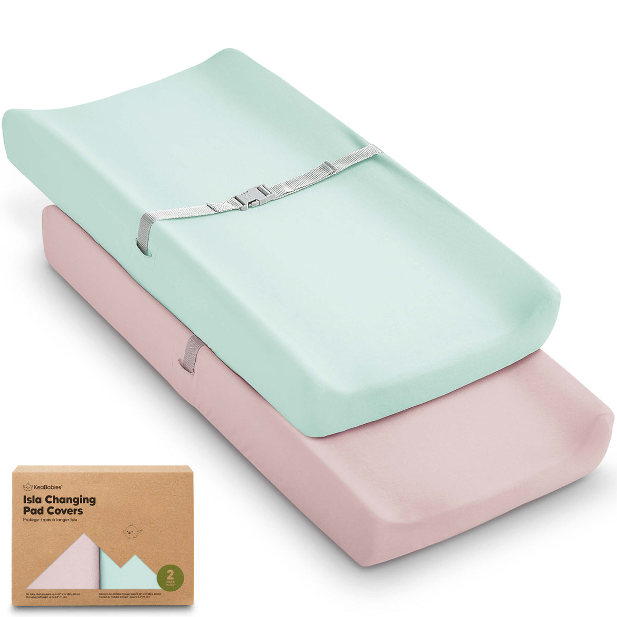 2-Pack Bamboo Changing Pad Covers
