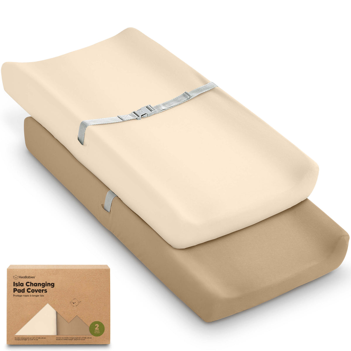 2-Pack Bamboo Changing Pad Covers