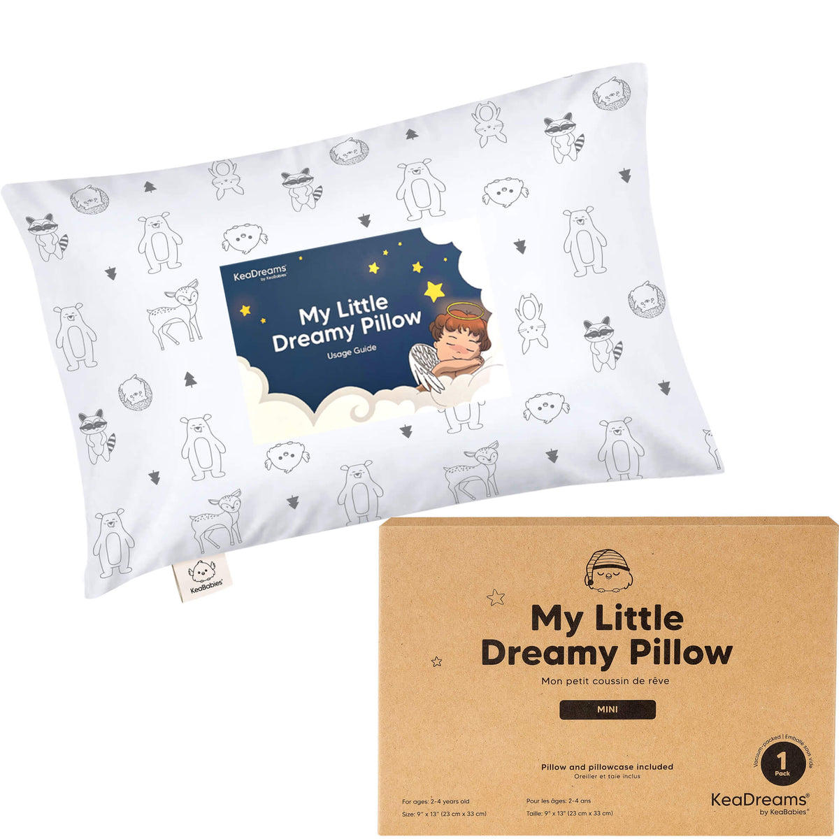 Minialmohada para niños pequeños con funda