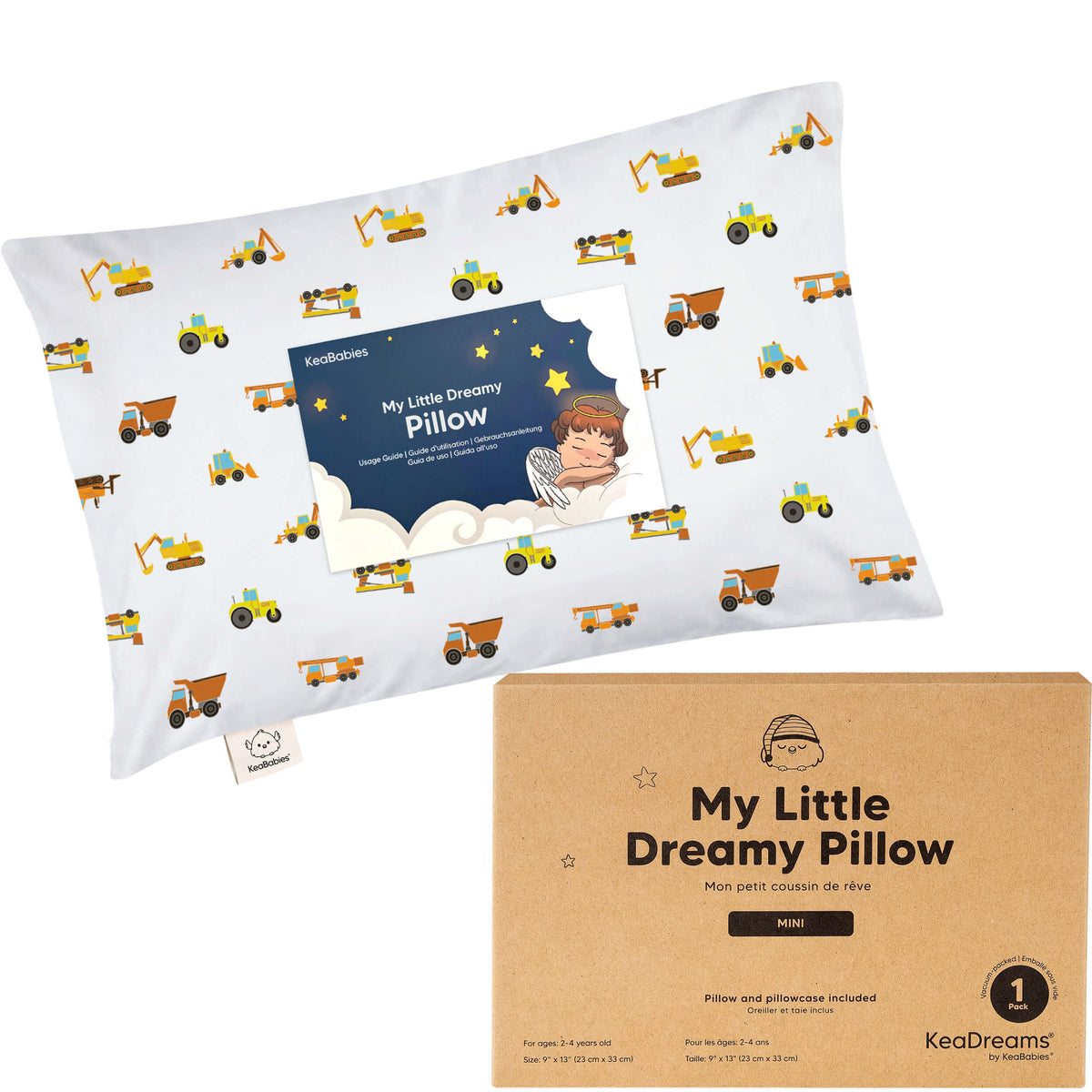 Minialmohada para niños pequeños con funda