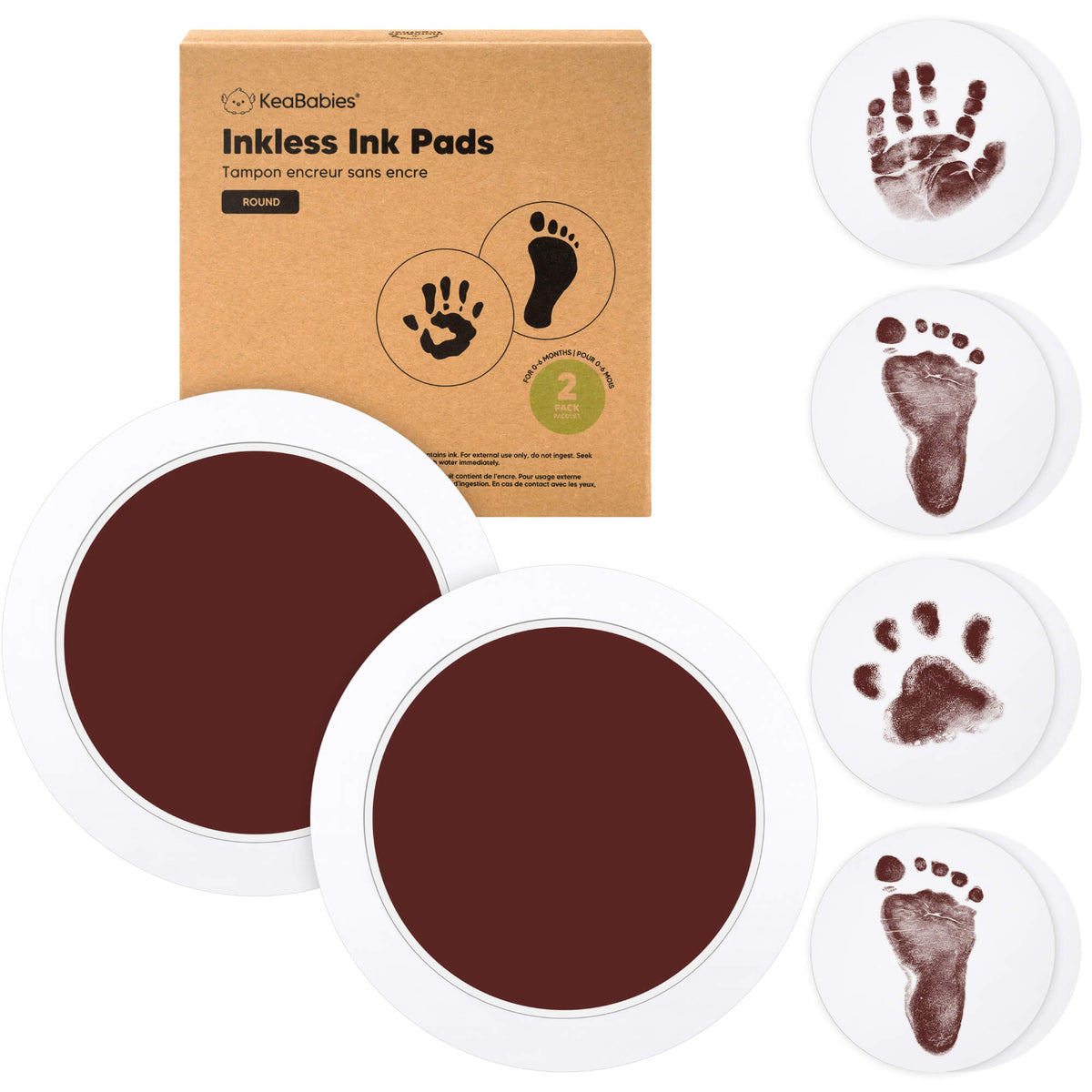 2-Pack Baby Inkless Ink Pads
