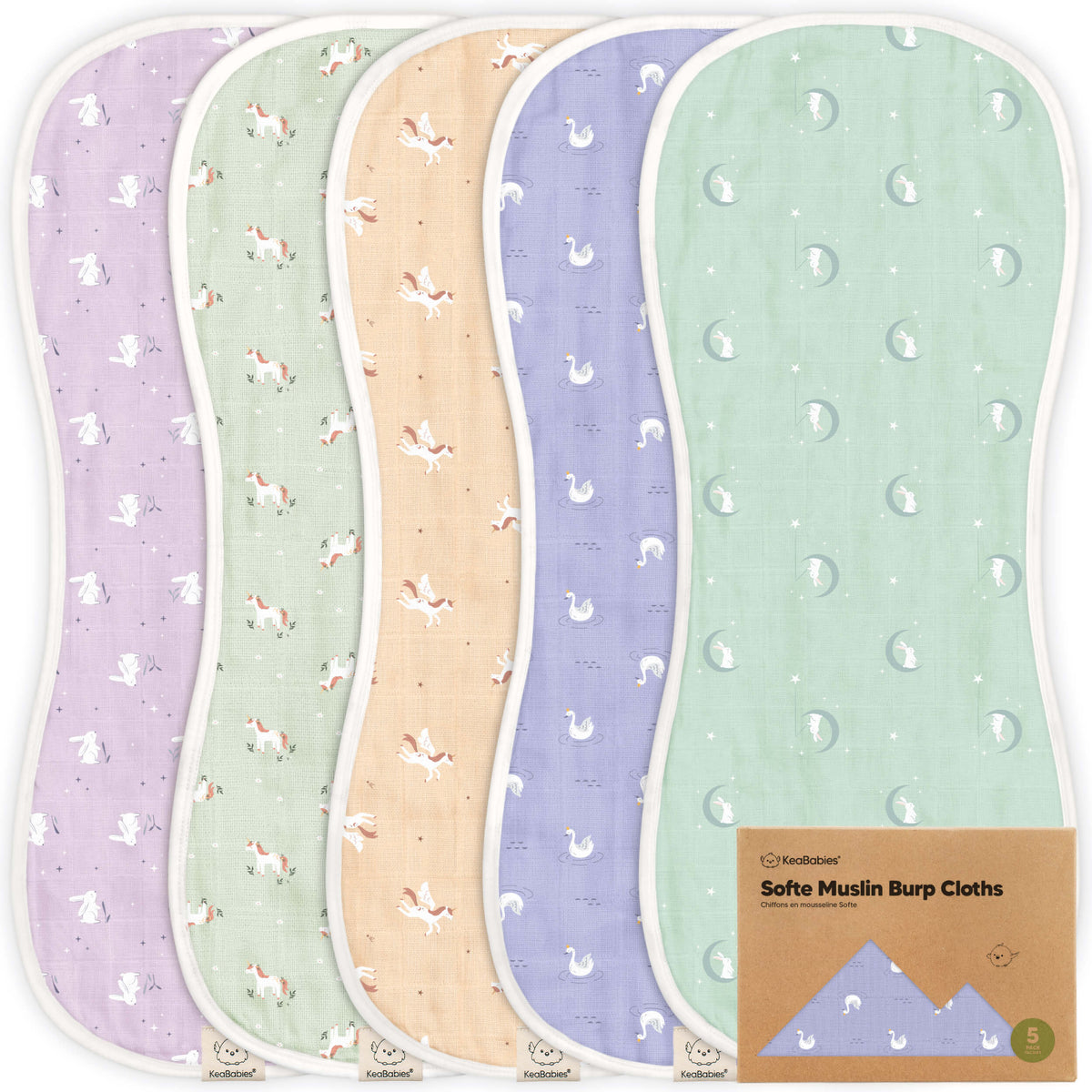 Large Muslin Baby Burp Cloth