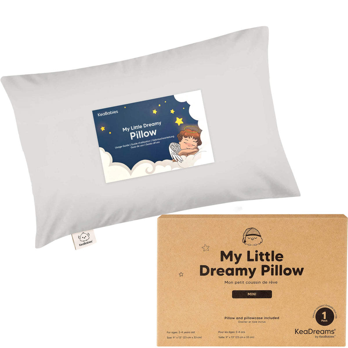 Minialmohada para niños pequeños con funda