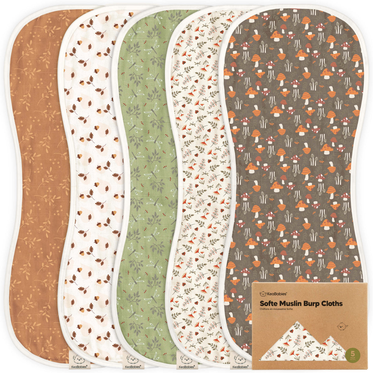 Large Muslin Baby Burp Cloth