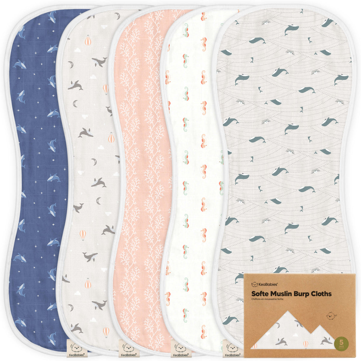 Large Muslin Baby Burp Cloth