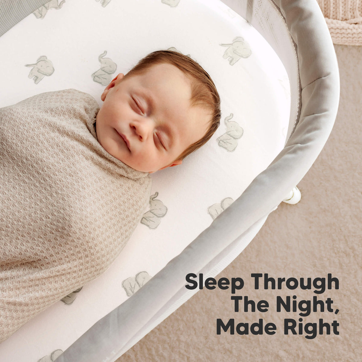 2-Pack Jersey Cotton Fitted Bassinet Sheets