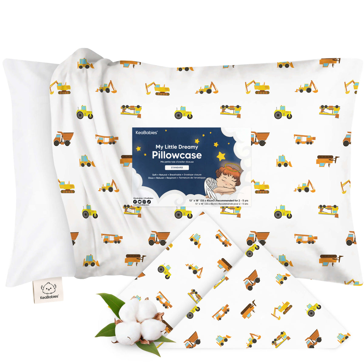 Printed Toddler Pillowcase 13X18"