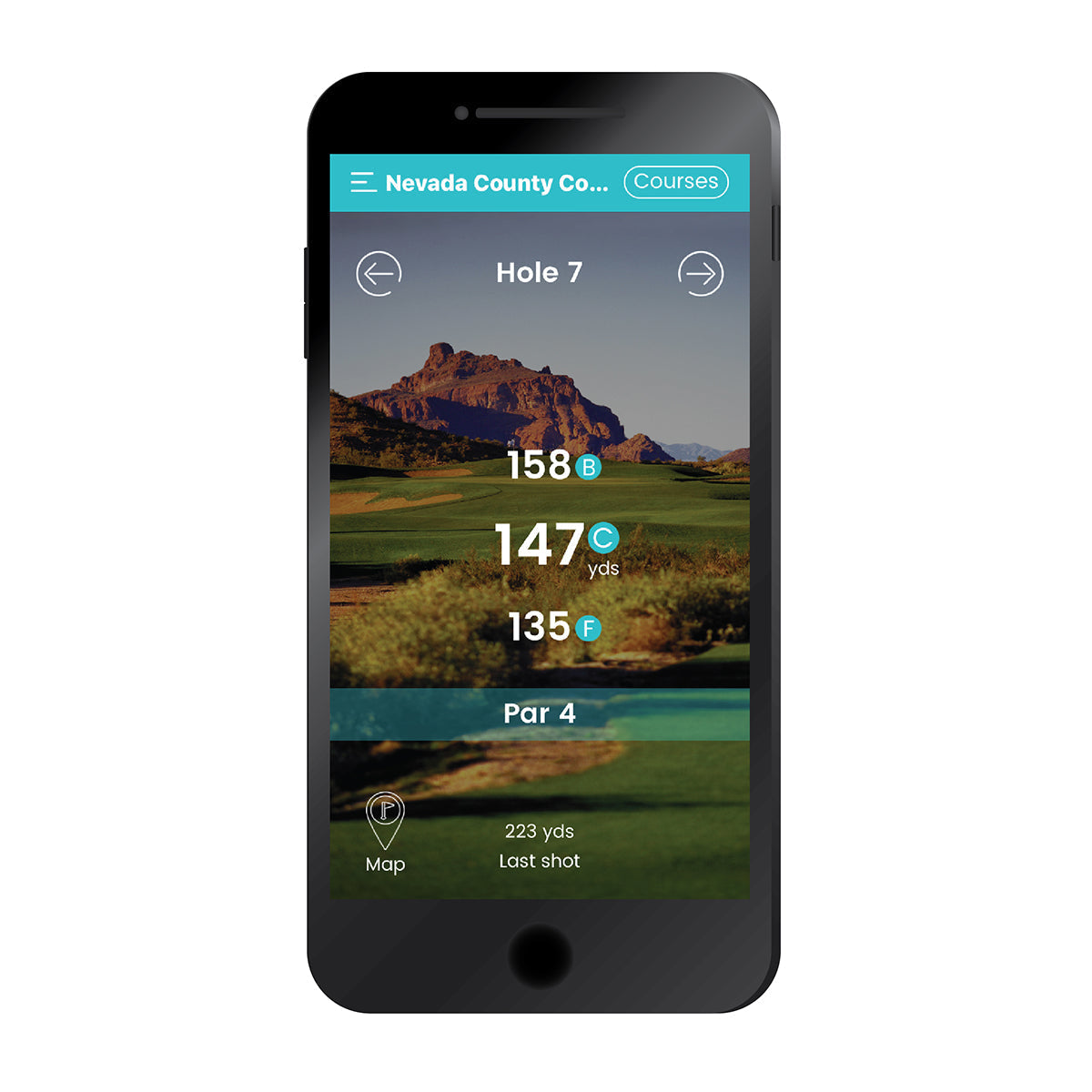 GPS-golfafstandsmeter met gesproken feedback
