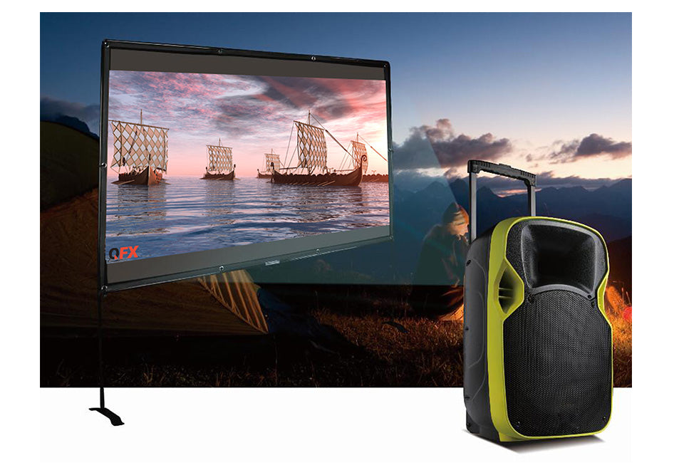 Draagbare drive-in bioscoop