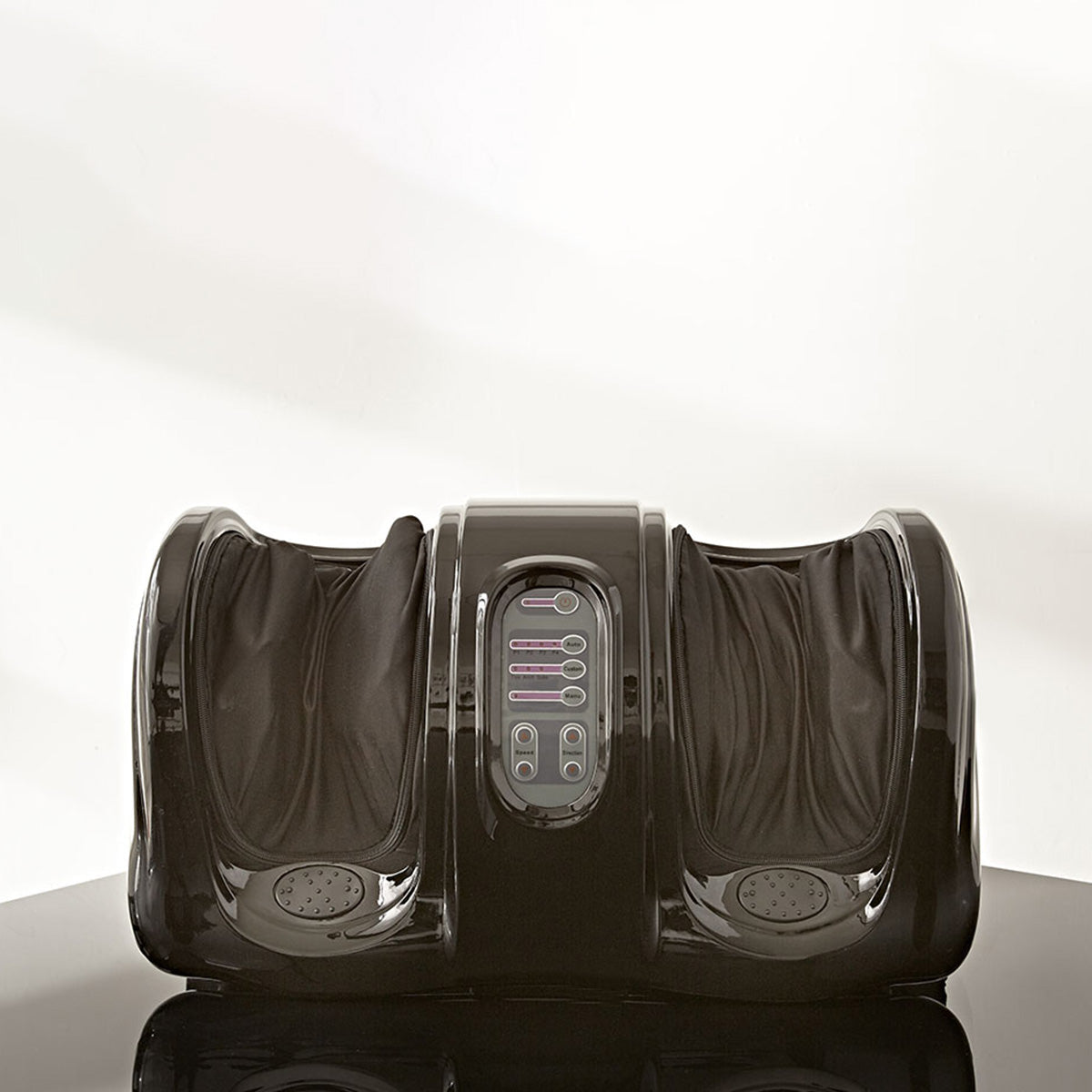 Shiatsu voetmassageapparaat met kneed- en rolfunctie