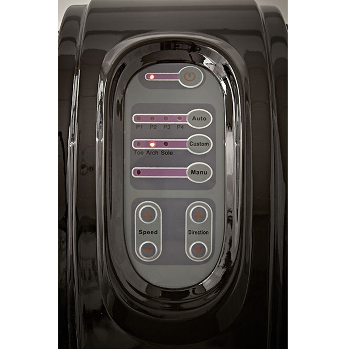 Shiatsu voetmassageapparaat met kneed- en rolfunctie