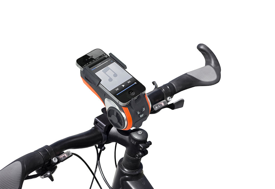 Bicycle Speaker Mount and Headlight