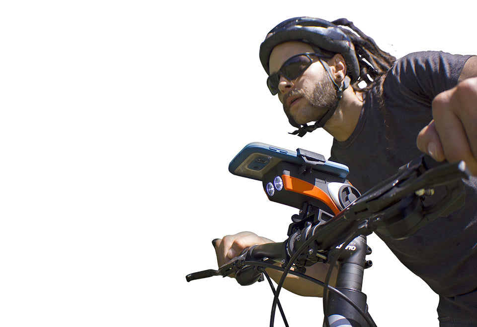 Bicycle Speaker Mount and Headlight