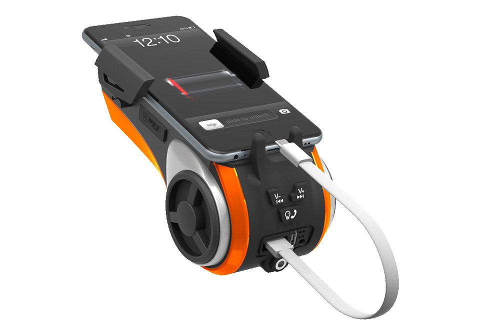 Bicycle Speaker Mount and Headlight