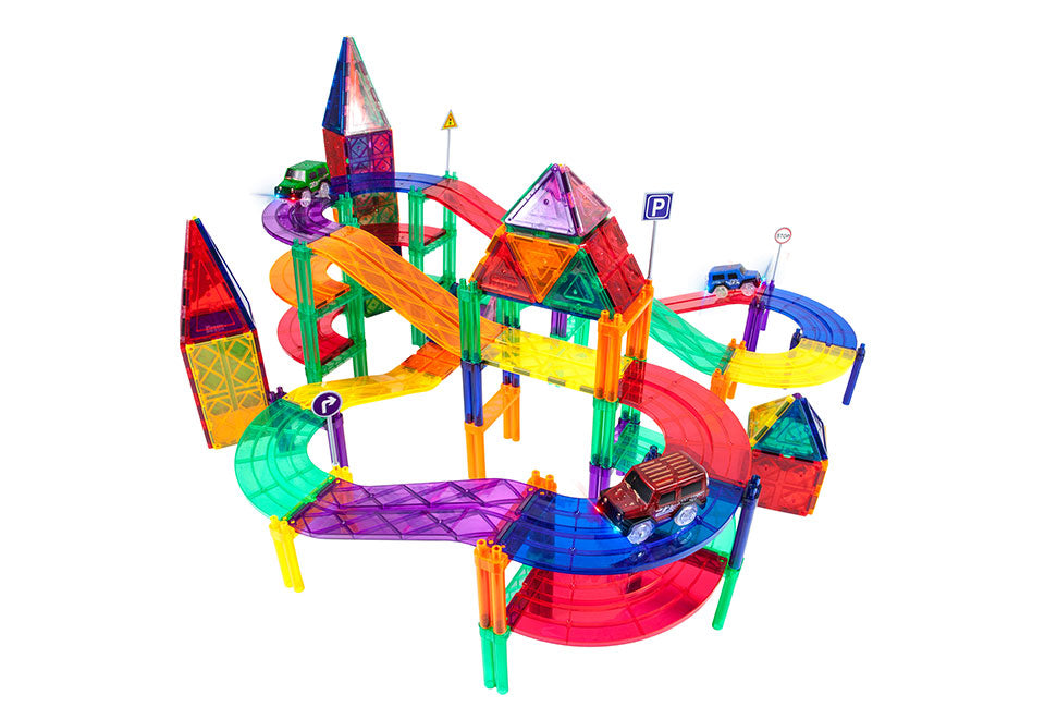 128-Piece Car and Track Set