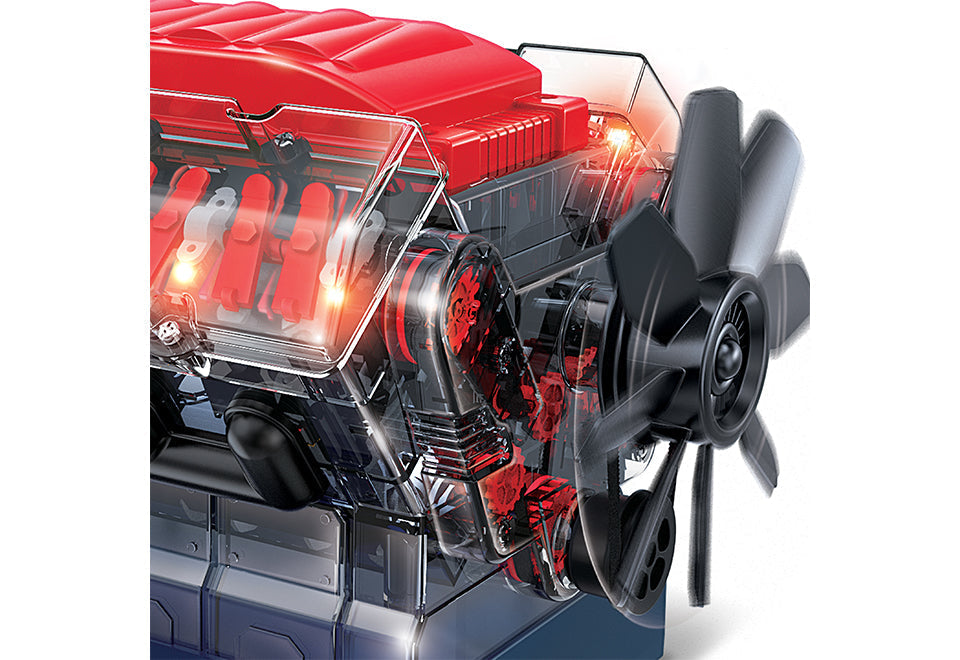 Realistisches V8-Motorenmodell
