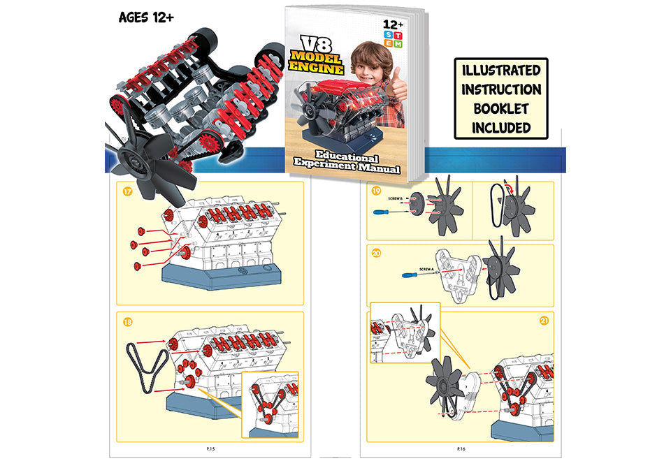 Realistisches V8-Motorenmodell